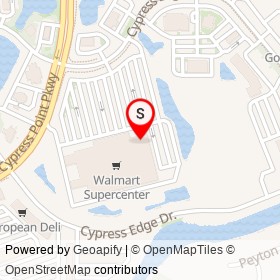 Walmart Liquor Store on Cypress Edge Drive, Palm Coast Florida - location map