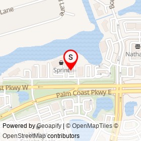 Taco Bell on Palm Coast Parkway West, Palm Coast Florida - location map