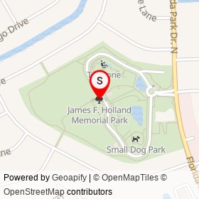 James F. Holland Memorial Park on , Palm Coast Florida - location map