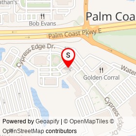 Zaxby's on Cypress Edge Drive, Palm Coast Florida - location map