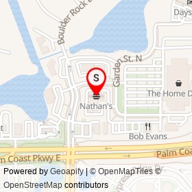 Nathan's on Cypress Edge Drive, Palm Coast Florida - location map