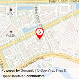 Wells Fargo on Pine Cone Drive, Palm Coast Florida - location map