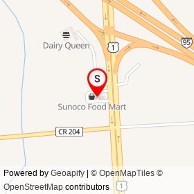 Sunoco on US 1,  Florida - location map