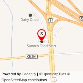 Sunoco Food Mart on US 1,  Florida - location map