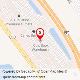 Perfumania on FL 16, Saint Augustine Florida - location map
