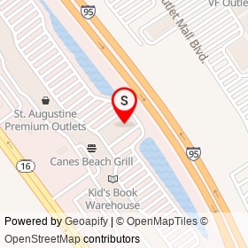 Gap Outlet on I 95,  Florida - location map