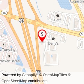 Rock's Oasis Diner on I 95, Saint Augustine Florida - location map