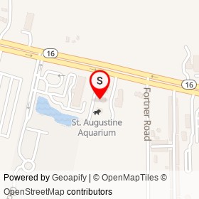 St. Augustine Aquarium on Charles Usinas Memorial Highway,  Florida - location map