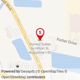 Home2 Suites by Hilton St. Augustine I-95 on Parker Drive,  Florida - location map