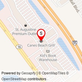 Canes Beach Grill on FL 16,  Florida - location map