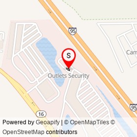 Outlets Security on I 95,  Florida - location map