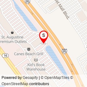 Tesla Supercharger on I 95,  Florida - location map