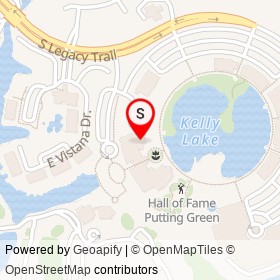 Fairways Cafe on Walk of Champions,  Florida - location map