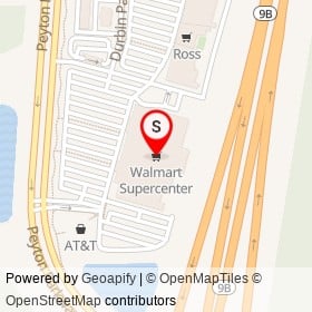 Walmart Supercenter on Durbin Pavilion Drive,  Florida - location map