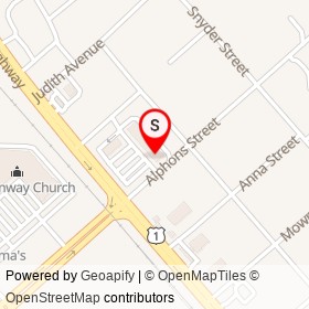 Pizza Hut on Alphons Street, Jacksonville Florida - location map