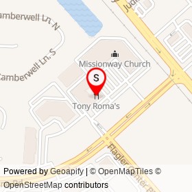 Tony Roma's on Old Saint Augustine Road, Jacksonville Florida - location map