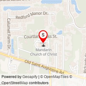 No Name Provided on Courtland Oaks Street, Jacksonville Florida - location map