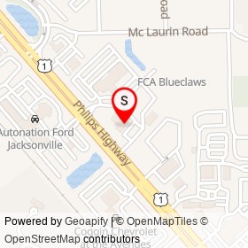 Tire Kingdom on Philips Highway, Jacksonville Florida - location map