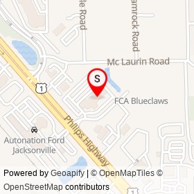 Hodges Mazda at the Avenues on Philips Highway, Jacksonville Florida - location map
