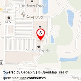 Aldi on Square Lake Boulevard, Jacksonville Florida - location map
