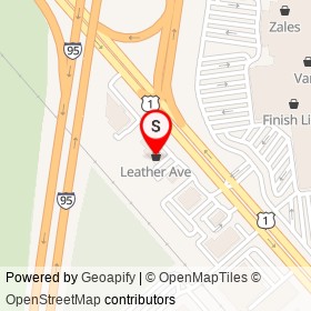 Leather Ave on Keskin Avenue, Jacksonville Florida - location map