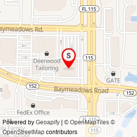 Publix on Southside Service Road, Jacksonville Florida - location map