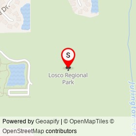 Losco Regional Park on , Jacksonville Florida - location map