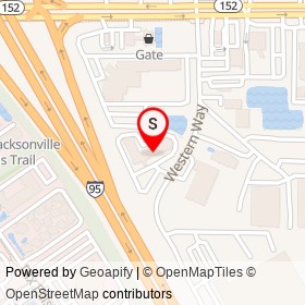 Extended Stay America Jacksonville - Baymeadows on Western Way, Jacksonville Florida - location map