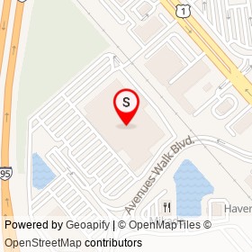 Walmart Supercenter on Avenues Walk Boulevard, Jacksonville Florida - location map