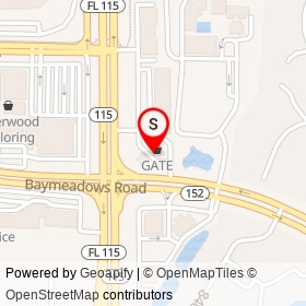 GATE on 10063-1 Baymeadows Ap, Jacksonville Florida - location map