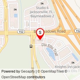 Shell on Dix Ellis Trail, Jacksonville Florida - location map