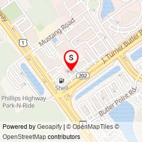 Arby's on J. Turner Butler Boulevard, Jacksonville Florida - location map