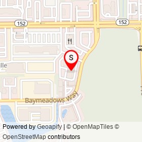 Jacksonville/Baymeadows Extended Stay Hotel on Baymeadows Way, Jacksonville Florida - location map