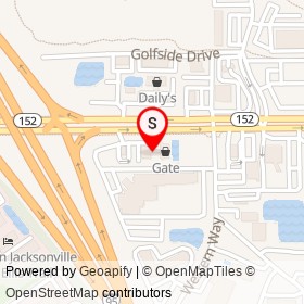 Gate on Baymeadows Road, Jacksonville Florida - location map