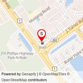 Shell Express on Philips Highway, Jacksonville Florida - location map