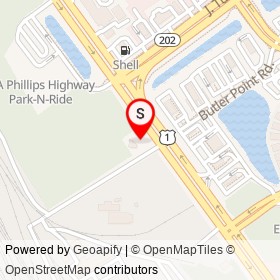 Texaco on Philips Highway, Jacksonville Florida - location map