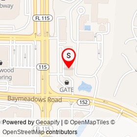 Sushi X on 10063-1 Baymeadows Ap, Jacksonville Florida - location map