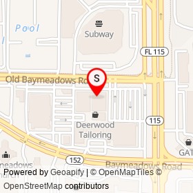 Bowl of Pho on Old Baymeadows Road, Jacksonville Florida - location map