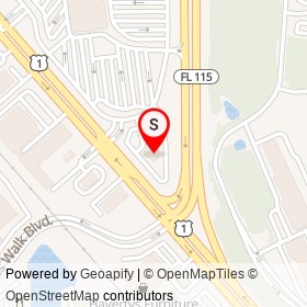 Miller's Ale House on Philips Highway, Jacksonville Florida - location map