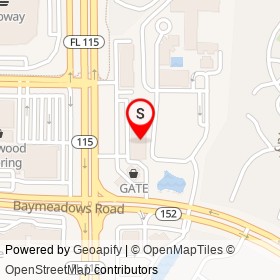 Tropical Smoothie Cafe on 10063-1 Baymeadows Ap, Jacksonville Florida - location map