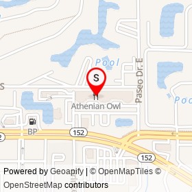 Athenian Owl on Paseo Drive South, Jacksonville Florida - location map