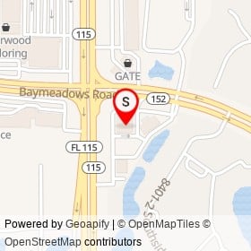 Walgreens on Baymeadows Road, Jacksonville Florida - location map