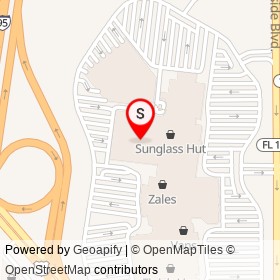 Dillard's on Southside Boulevard, Jacksonville Florida - location map