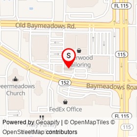 Dunkin' Donuts on Baymeadows Road, Jacksonville Florida - location map