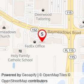 India's Restaurant on Baymeadows Road, Jacksonville Florida - location map