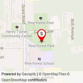Pine Forest Park on , Jacksonville Florida - location map