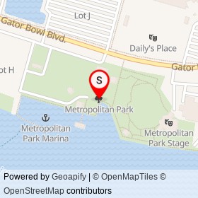 Metropolitan Park on , Jacksonville Florida - location map