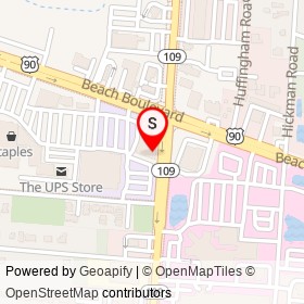 Starbucks on University Boulevard South, Jacksonville Florida - location map