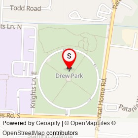Drew Park on , Jacksonville Florida - location map