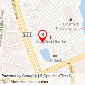 Wild Wing Cafe on Southside Boulevard, Jacksonville Florida - location map
